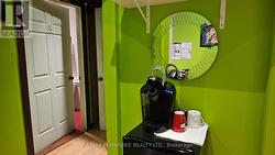 Coffee station and laundry facilities -