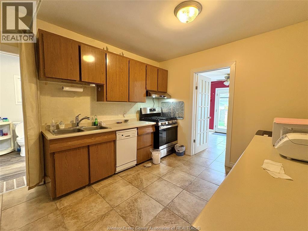 1794 Gladstone Unit# Back, Windsor, ON - Indoor Photo Showing Kitchen With Double Sink