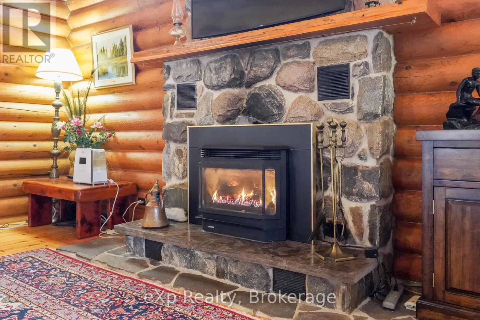 1483 Highway 6, South Bruce Peninsula, ON - Indoor With Fireplace