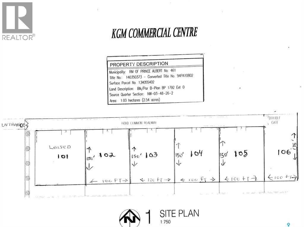 Hwy 2 East Service Road, Prince Albert Rm No. 461, SK