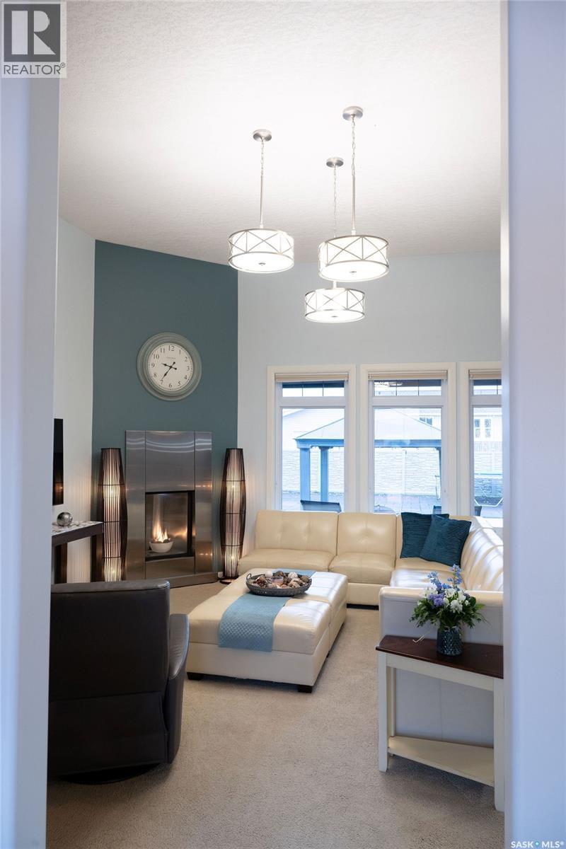 15 Broadway Street S, Redvers, SK - Indoor Photo Showing Living Room With Fireplace