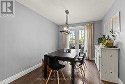 Dining Room with french doors leading to the patio -