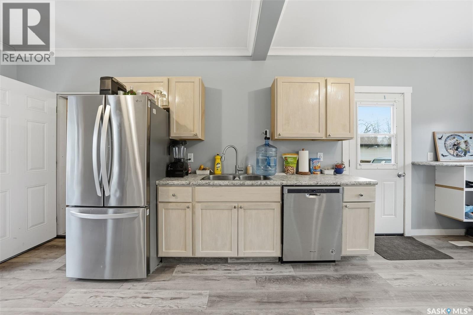 455 Andrew Street, Asquith, SK - Indoor Photo Showing Kitchen With Double Sink