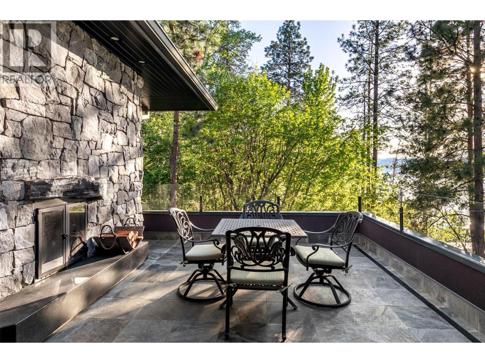 5308 Lakeshore Road, Kelowna, BC - Outdoor With Fireplace