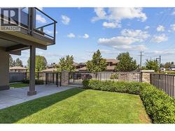 fenced green space -