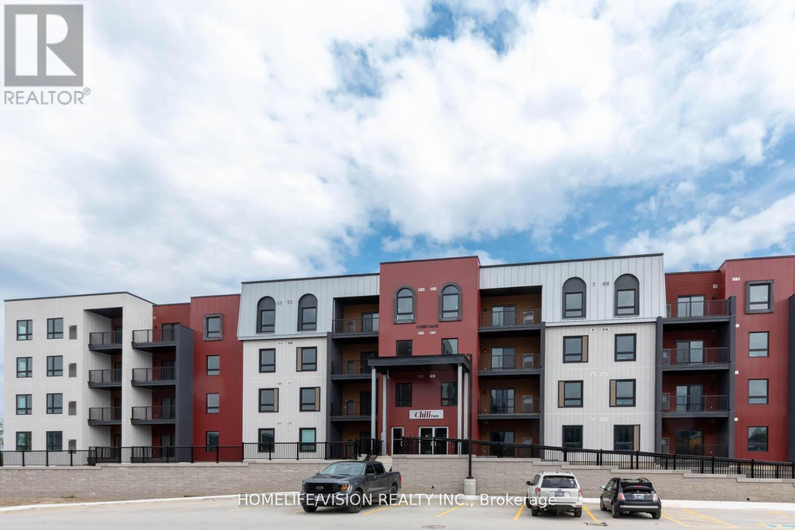 312 - 1 Chef Lane, Barrie, ON - Outdoor With Balcony With Facade