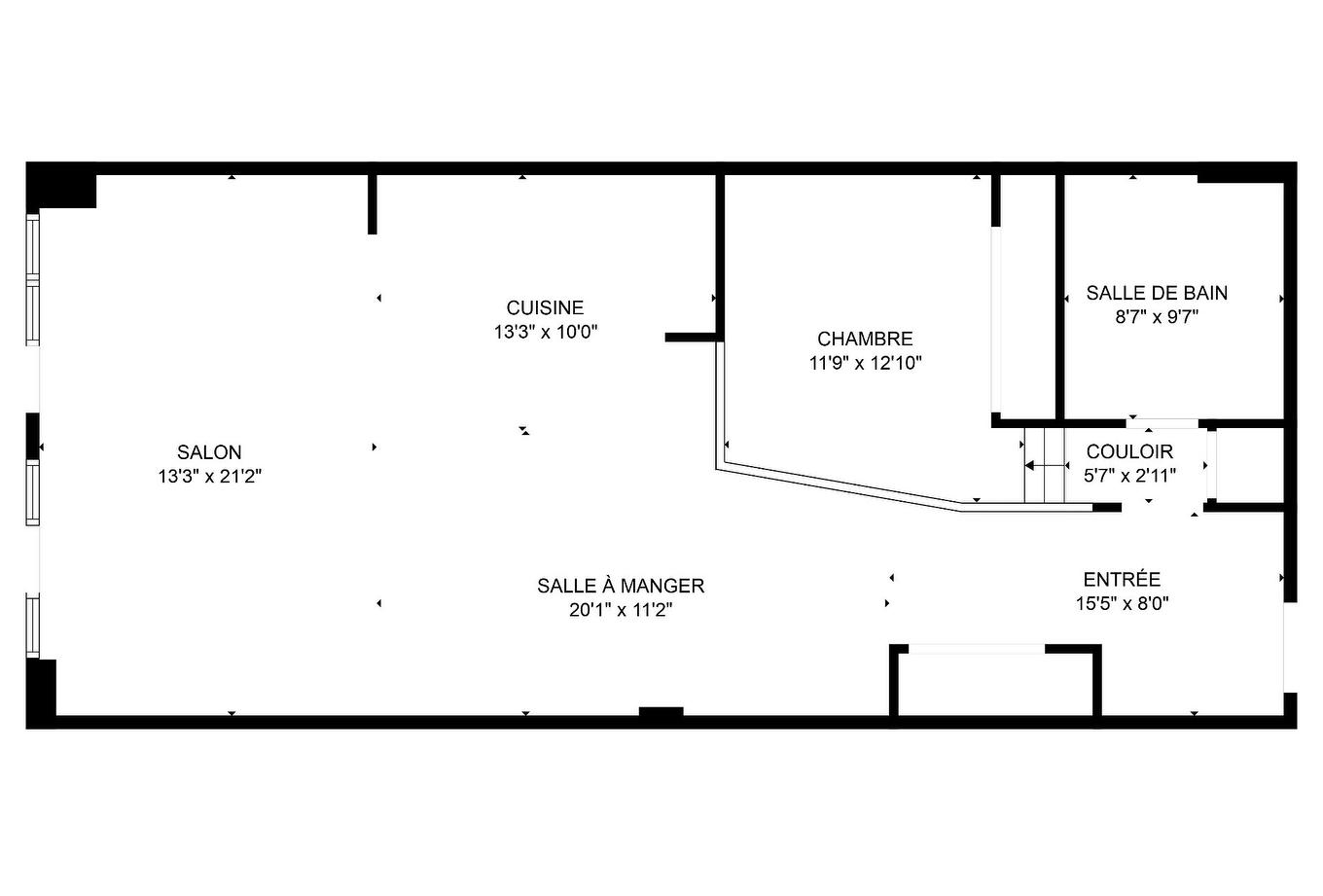 Plan (croquis) - 403-1655 Rue St-Patrick, Montréal (Le Sud-Ouest), QC - Other