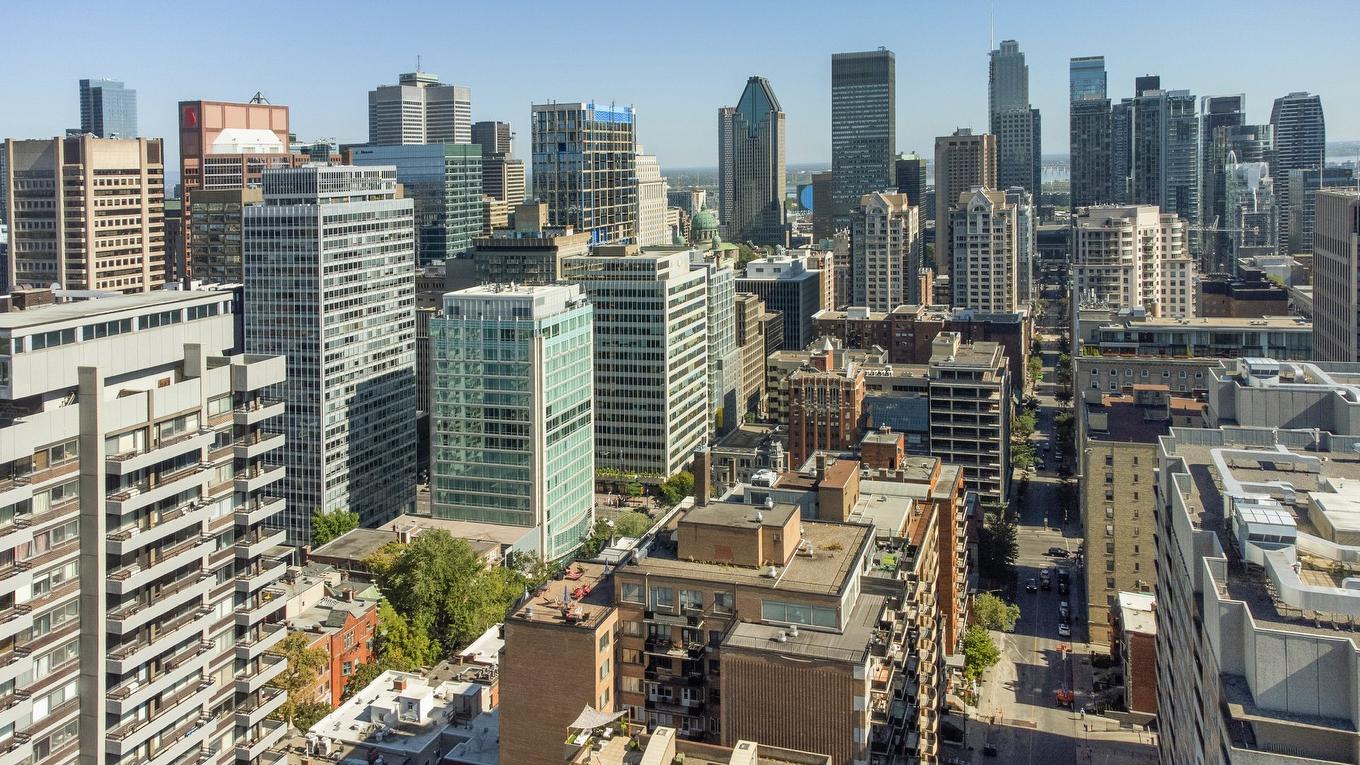 Aerial photo - 1203-3445 Rue Drummond, Montréal (Ville-Marie), QC