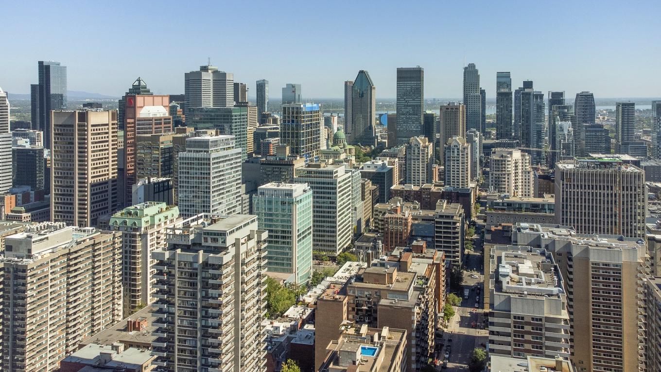 Aerial photo - 1203-3445 Rue Drummond, Montréal (Ville-Marie), QC