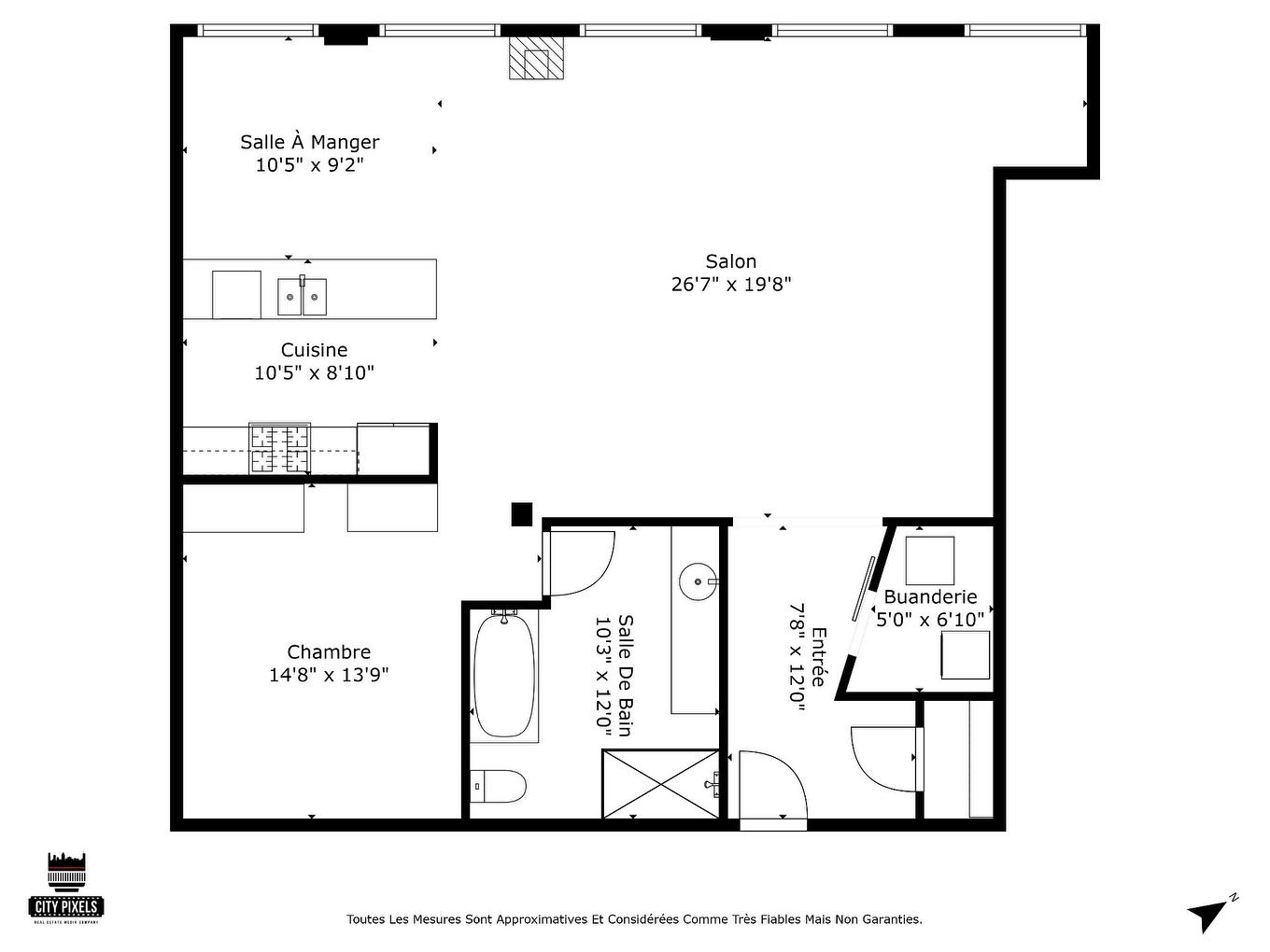 Drawing (sketch) - 204-3830 Rue St-Ambroise, Montréal (Le Sud-Ouest), QC