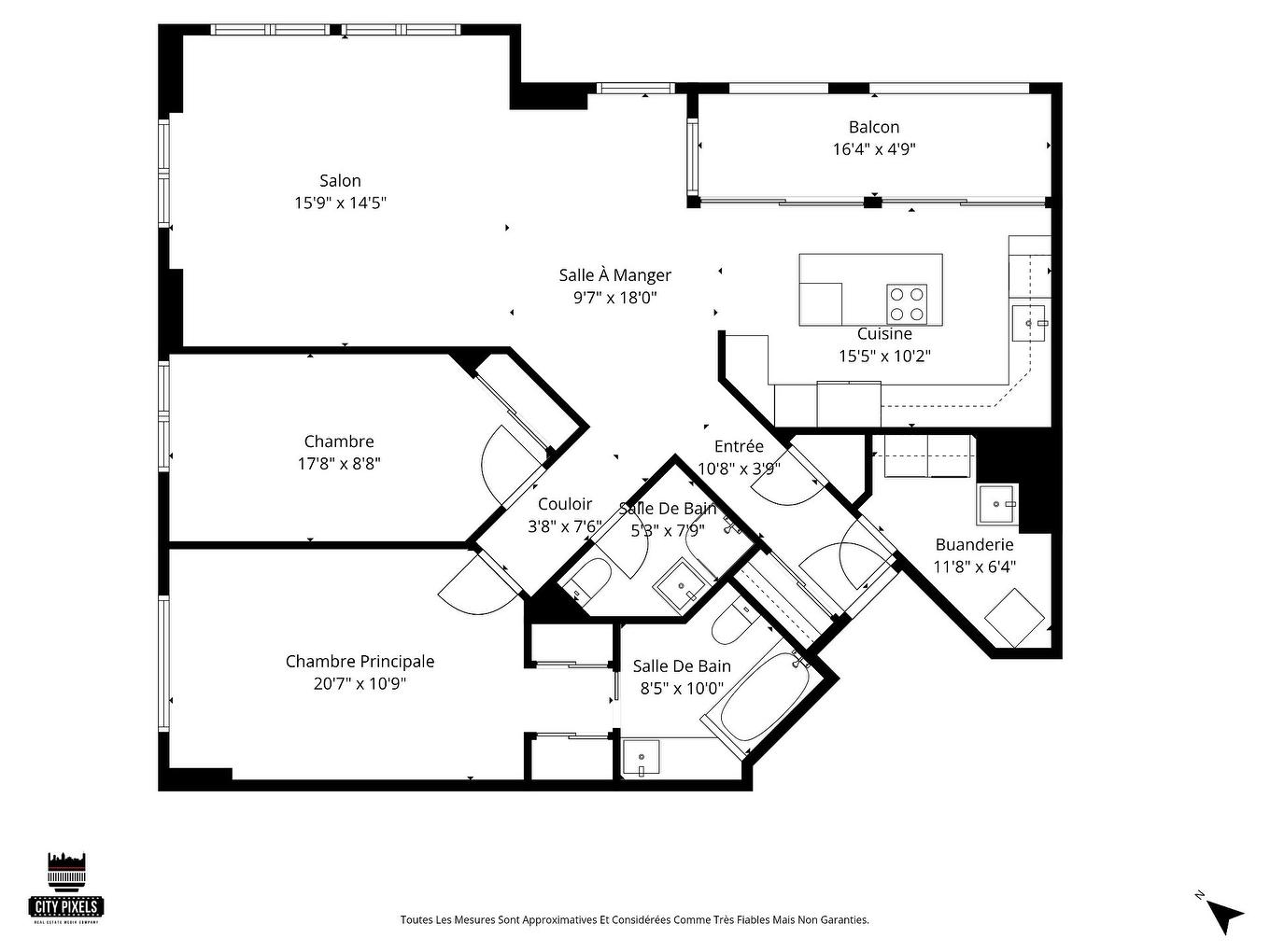 Plan (croquis) - B-504-2635 Rue Rufus-Rockhead, Montréal (Le Sud-Ouest), QC - Other