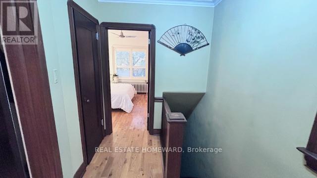 Hallway Looking to Front Primary Bedroom - Main & 2Nd Floors - 457 Mortimer Avenue, Toronto, ON - Indoor
