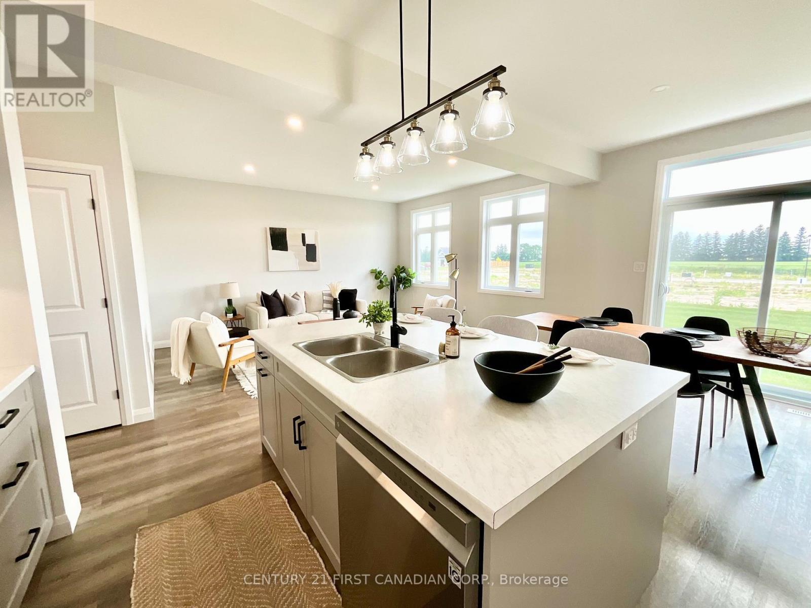 6 Sheldabren Street, North Middlesex (Ailsa Craig), ON - Indoor Photo Showing Kitchen With Double Sink