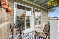 Patio doors in LR lead to private rear deck. -