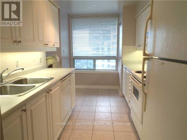 2310 - 3 Rean Drive, Toronto, ON - Indoor Photo Showing Kitchen With Double Sink