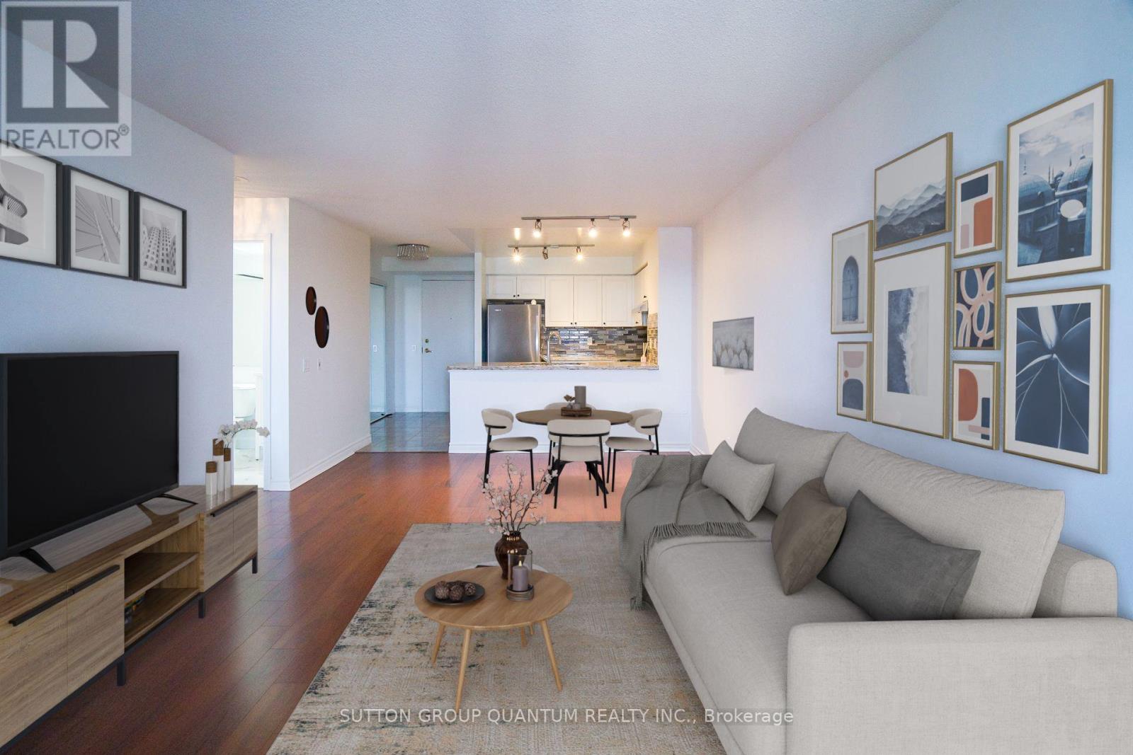 716 - 25 Kingsbridge Garden Circle, Mississauga, ON - Indoor Photo Showing Living Room