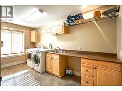 spacious main floor laundry -