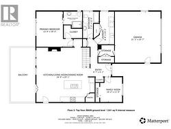 Main level floor plan -