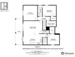 Basement level floor plan -