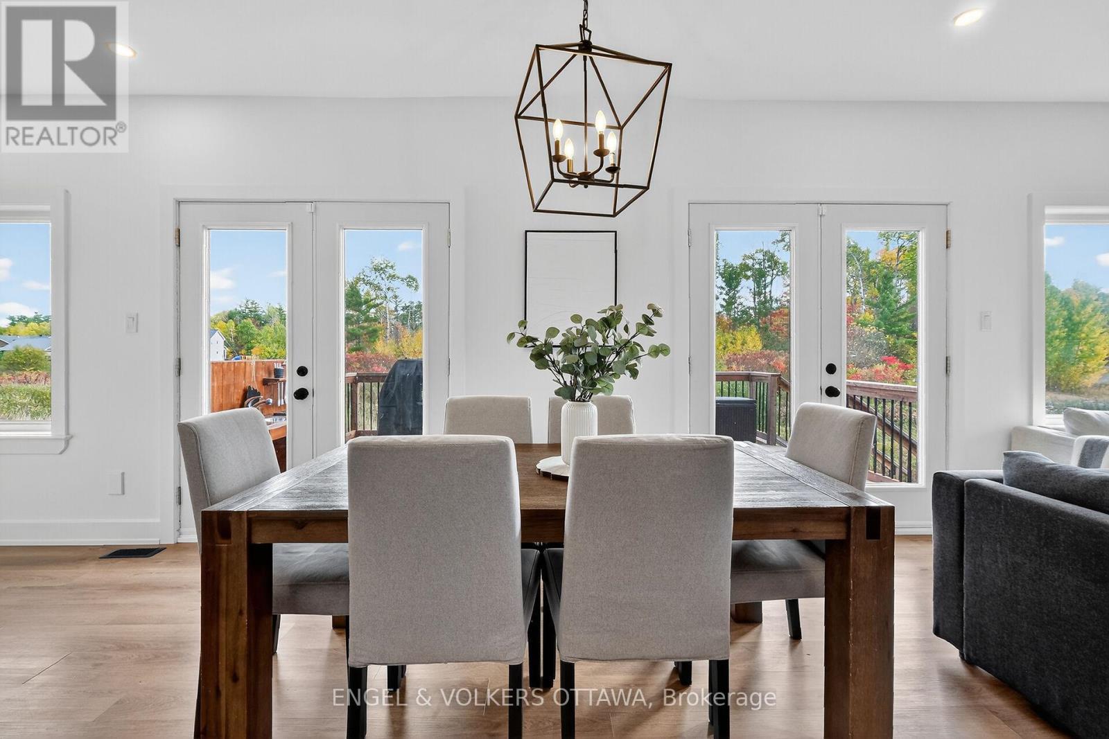 Dining aread to deck - 57 Paul A. Bertrand Drive, Mcnab/Braeside, ON - Indoor Photo Showing Dining Room