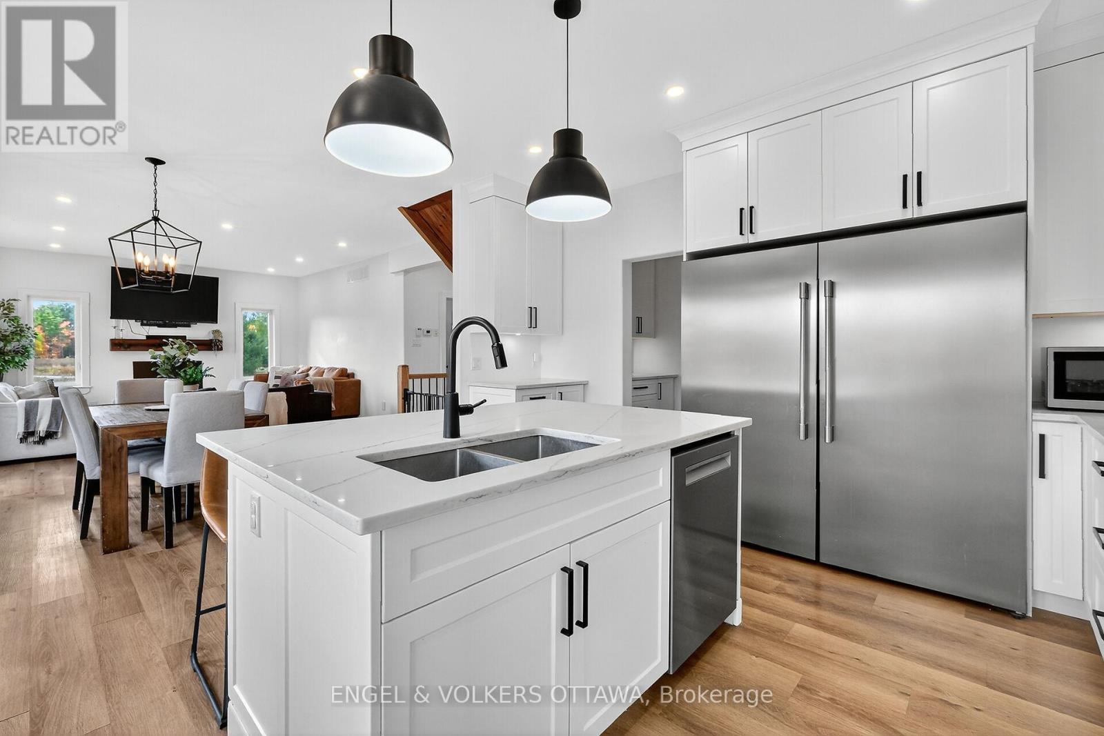 Ktichen Island - 57 Paul A. Bertrand Drive, Mcnab/Braeside, ON - Indoor Photo Showing Kitchen With Stainless Steel Kitchen With Double Sink With Upgraded Kitchen