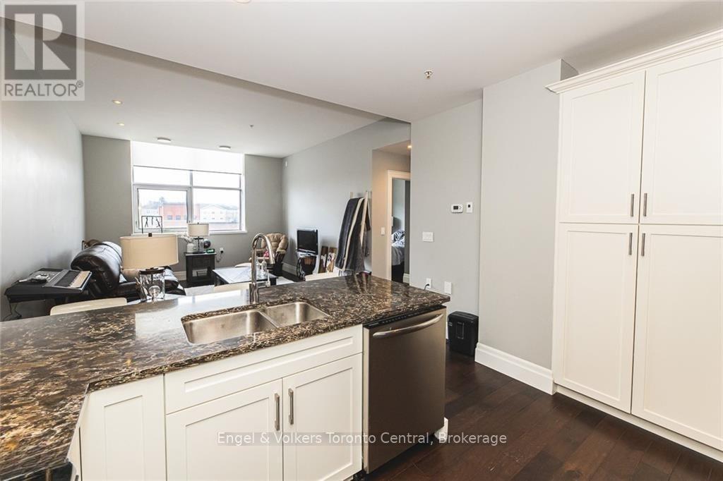 301 - 945 3Rd Avenue E, Owen Sound, ON - Indoor Photo Showing Kitchen With Double Sink