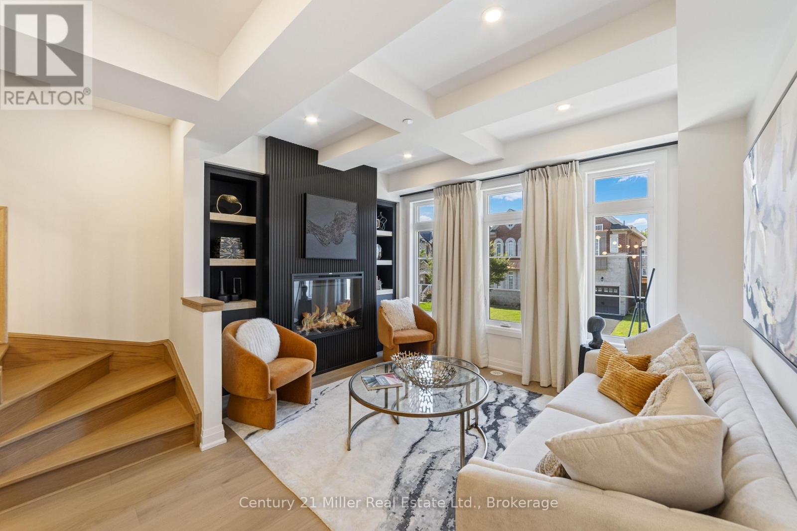 Model home shown. Upgrades at extra cost. - 30 - 280 Melody Common, Oakville (Ro River Oaks), ON - Indoor Photo Showing Living Room