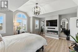 A cozy 3rd fireplace for cooler nights! -