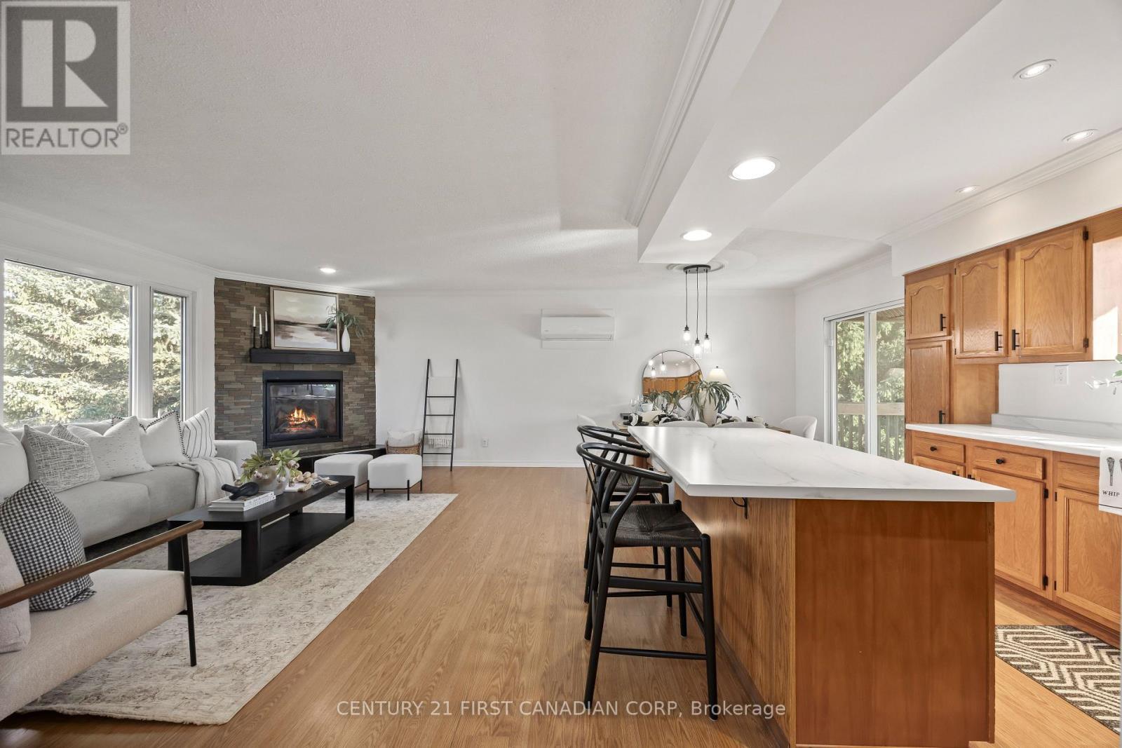 70986 B Line, South Huron (Stephen), ON - Indoor With Fireplace