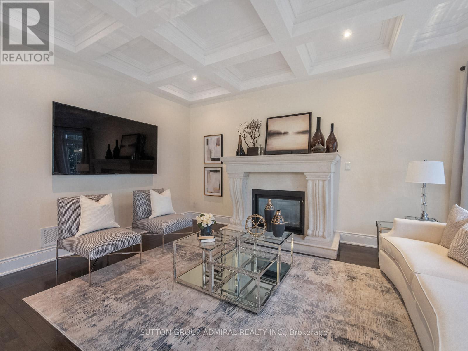 232 Luca Avenue, Vaughan, ON - Indoor Photo Showing Living Room With Fireplace