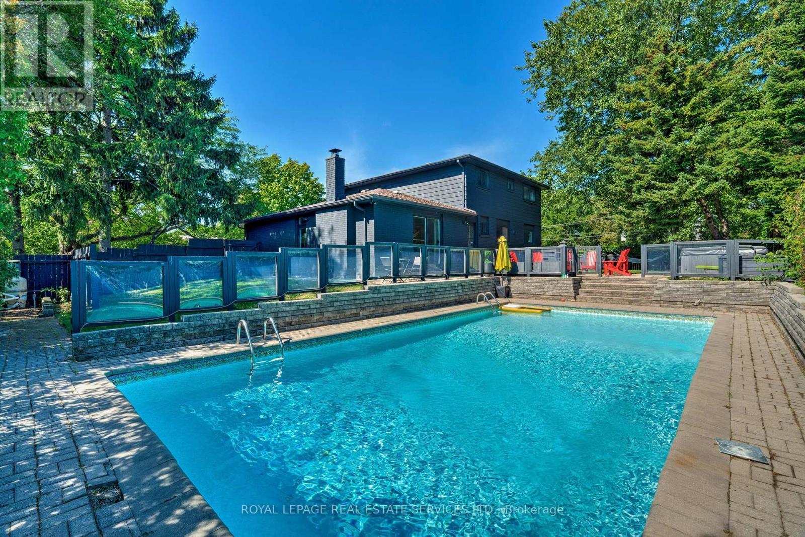 297 Sunset Drive, Oakville, ON - Outdoor With In Ground Pool With Deck Patio Veranda