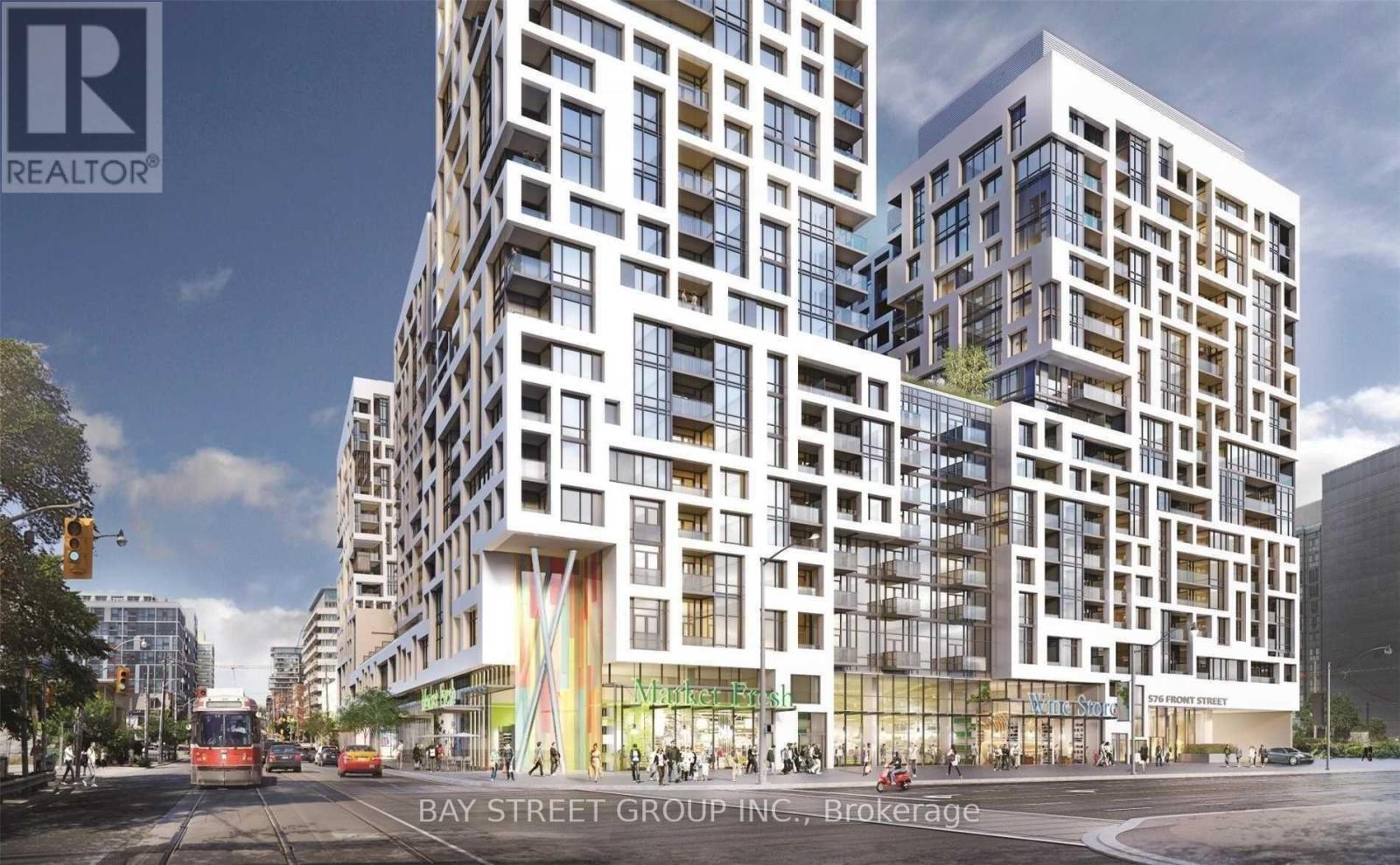 313W - 27 Bathurst Street, Toronto, ON - Outdoor With Balcony With Facade