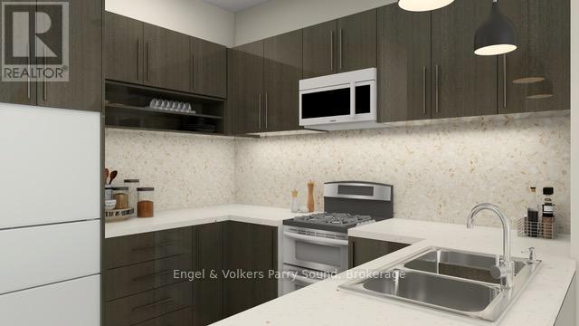 B04 - 410 First Street N, Gravenhurst (Wood (Gravenhurst)), ON - Indoor Photo Showing Kitchen With Double Sink