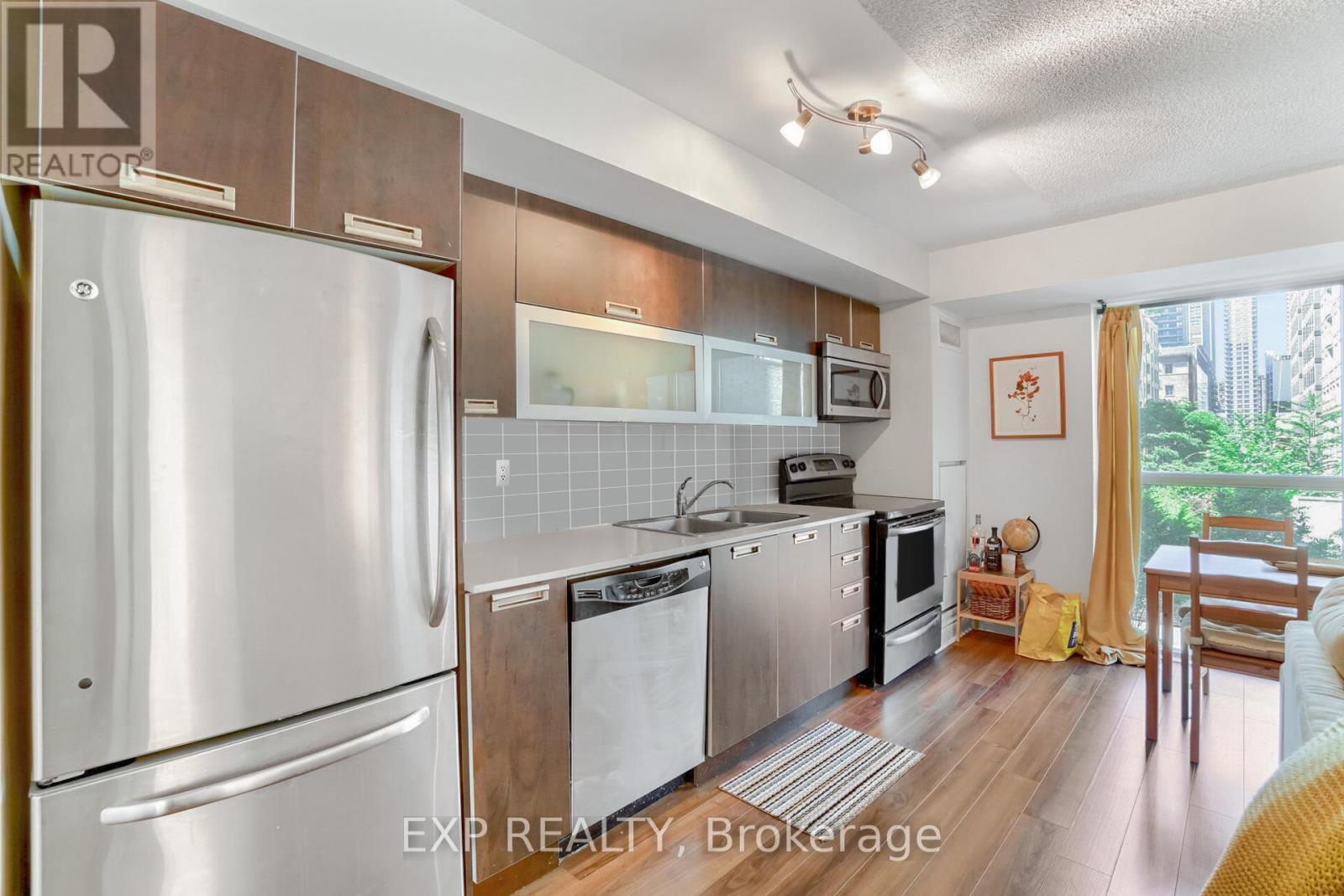 308 - 28 Ted Rogers Way, Toronto, ON - Indoor Photo Showing Kitchen With Stainless Steel Kitchen With Double Sink
