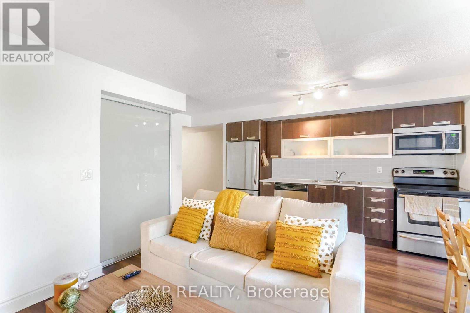 308 - 28 Ted Rogers Way, Toronto, ON - Indoor Photo Showing Kitchen With Stainless Steel Kitchen With Double Sink