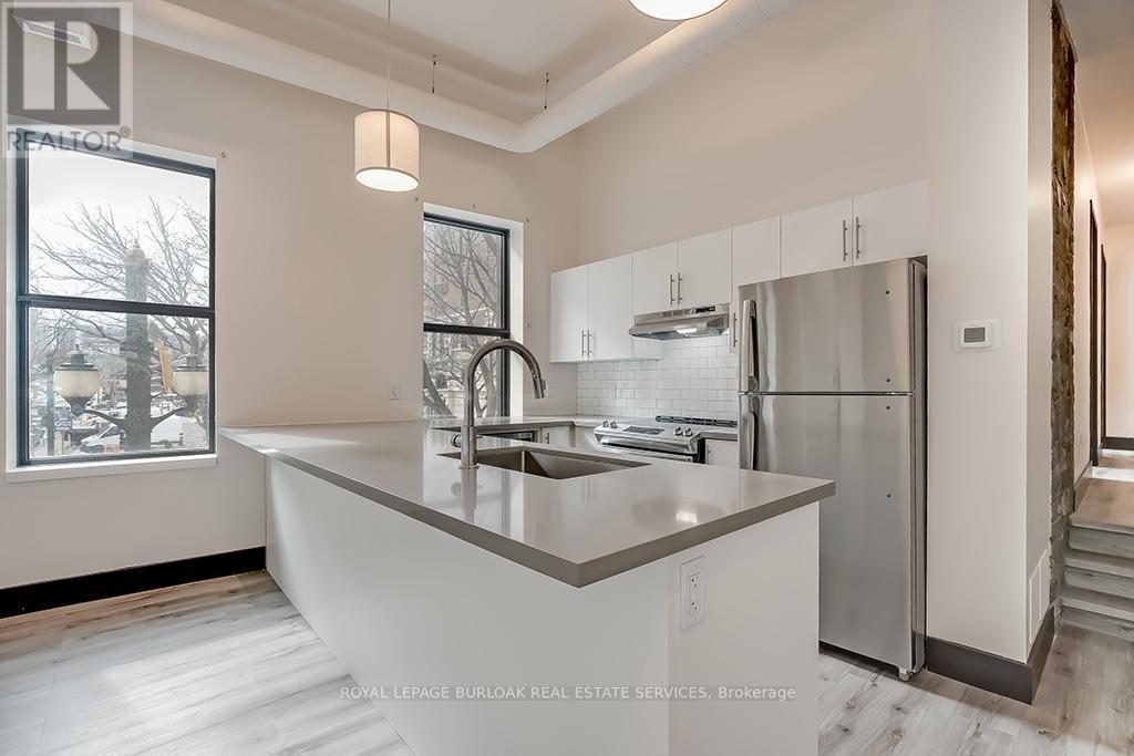 201 - 121 King Street E, Hamilton, ON - Indoor Photo Showing Kitchen