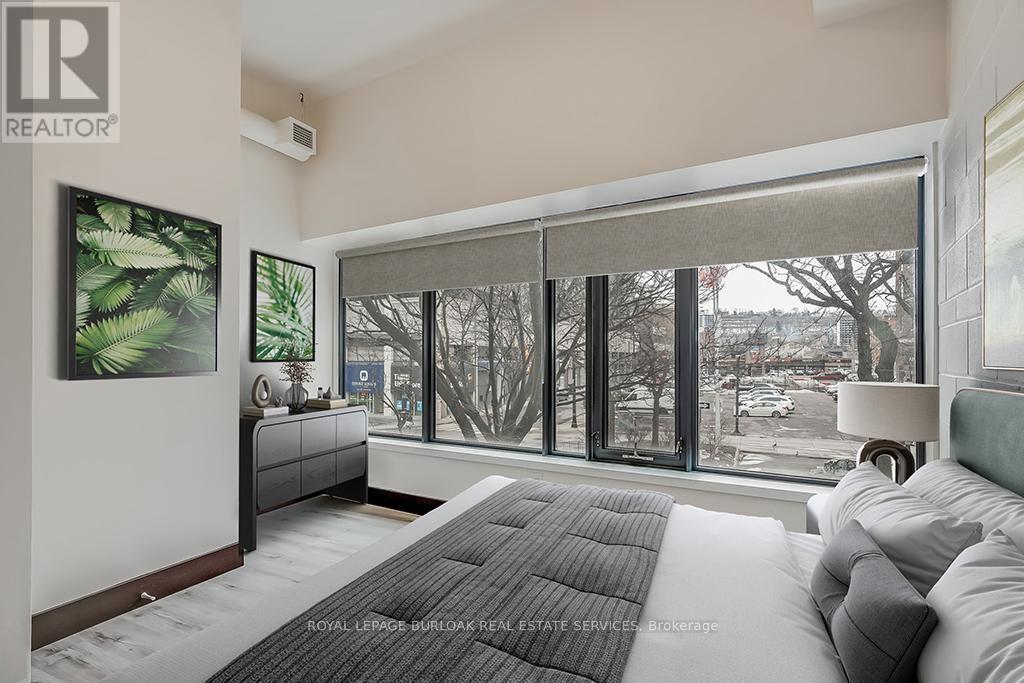 Bedroom/ Virtually Staged - 201 - 121 King Street E, Hamilton, ON - Indoor