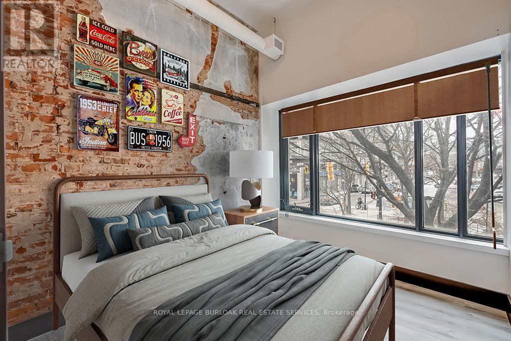 Bedroom/ Virtually Staged - 201 - 121 King Street E, Hamilton, ON - Indoor Photo Showing Bedroom