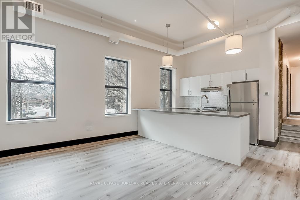 201 - 121 King Street E, Hamilton, ON - Indoor Photo Showing Kitchen