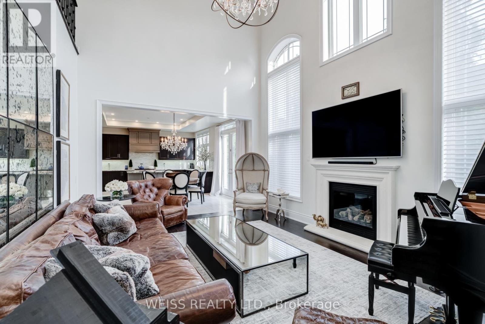 43 Chesney Crescent, Vaughan, ON - Indoor Photo Showing Living Room With Fireplace
