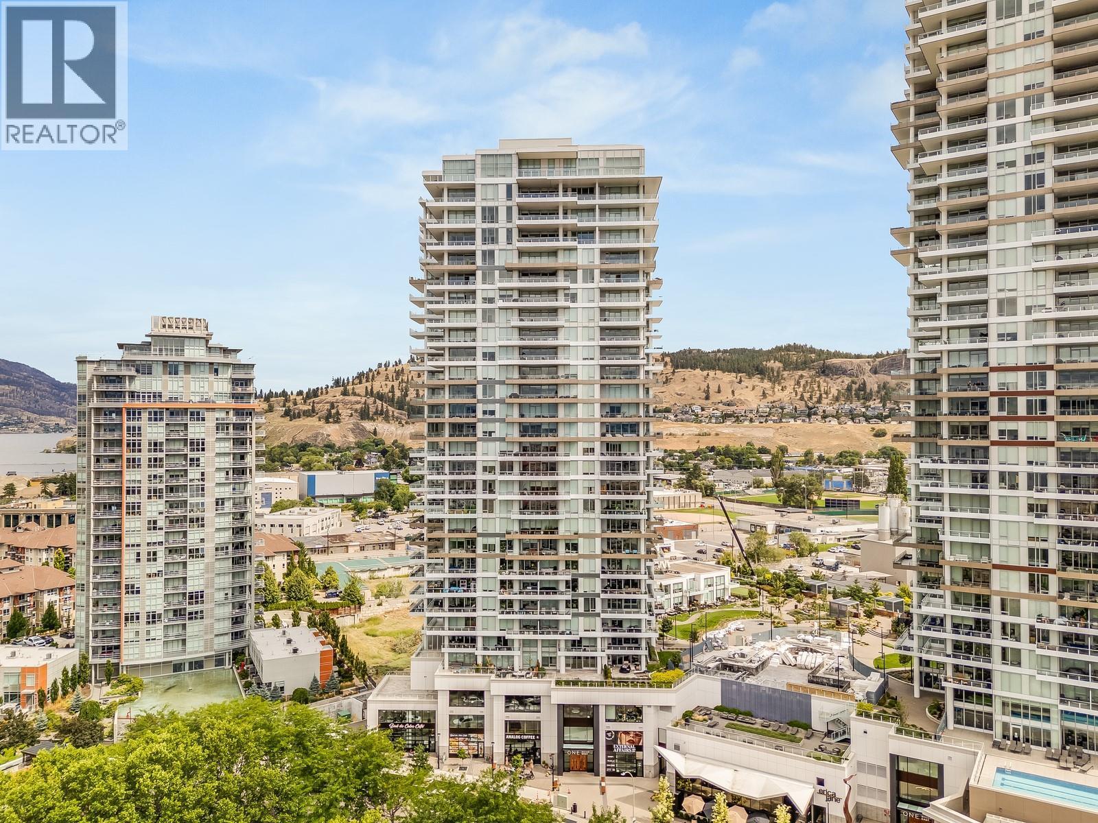 Just imagine living in this building... - 1181 Sunset Drive Unit# 2602, Kelowna, BC - Outdoor With Facade