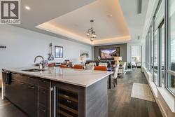 Elevated ceiling lighting -