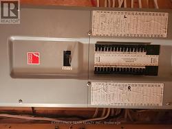 200 amp breaker panel enclosed in 3rd bdrm -