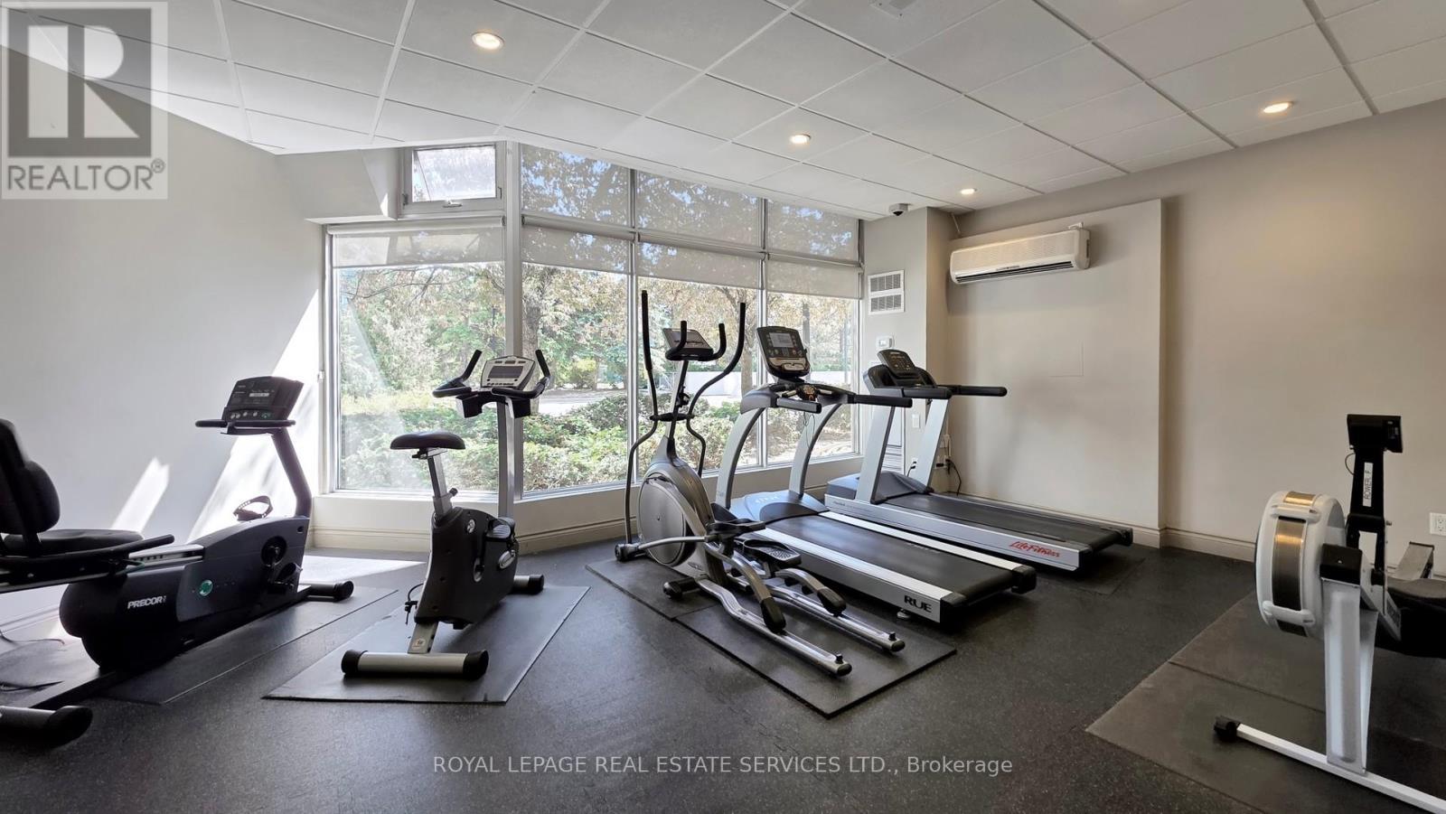 1111 - 50 Kingsbridge Garden, Mississauga, ON - Indoor Photo Showing Gym Room