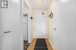 Front hallway with a large storage room -