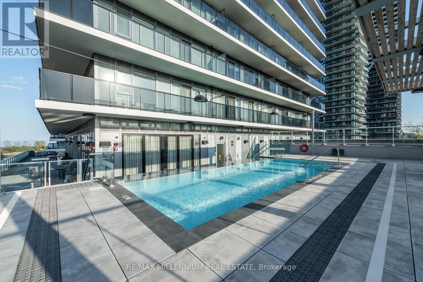 4801 - 70 Annie Craig Drive, Toronto, ON - Outdoor With In Ground Pool With Balcony