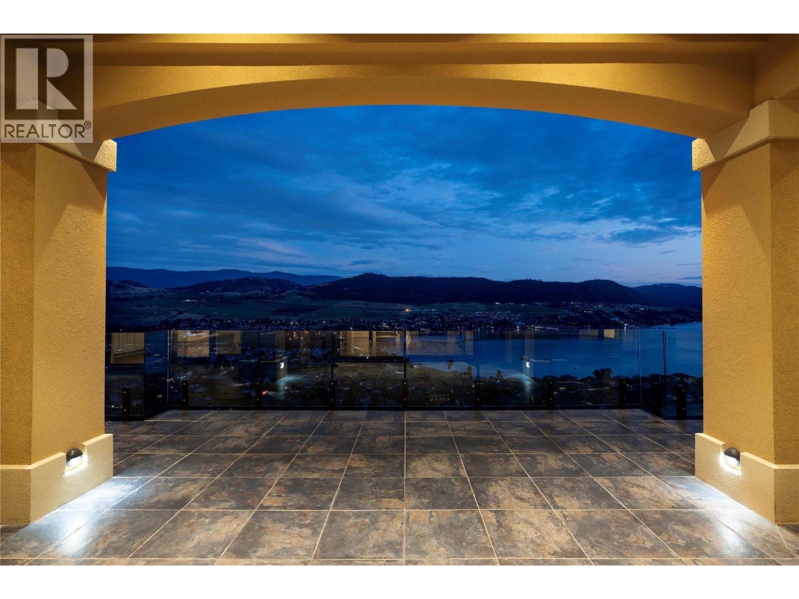 View at sunset - 108 Vineyard Way, Vernon, BC - Outdoor With Body Of Water