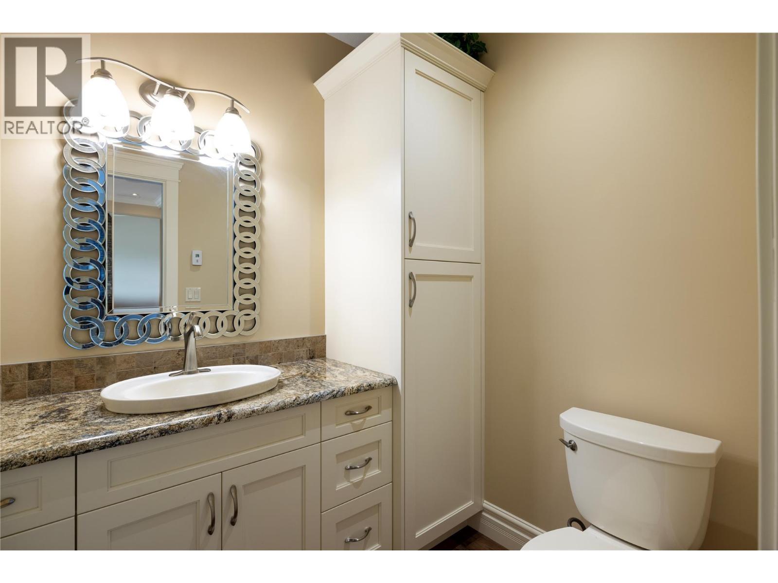 Downstairs Powder Room - 108 Vineyard Way, Vernon, BC - Indoor Photo Showing Bathroom