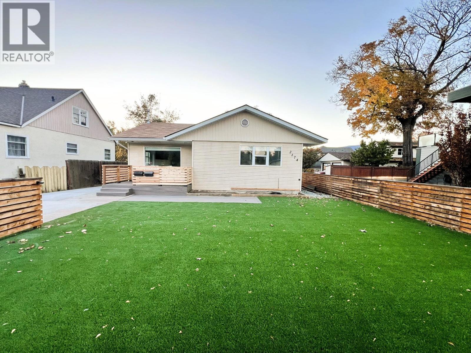 Front Yard with Turf - 2174 Richter Avenue, Kelowna, BC - Outdoor