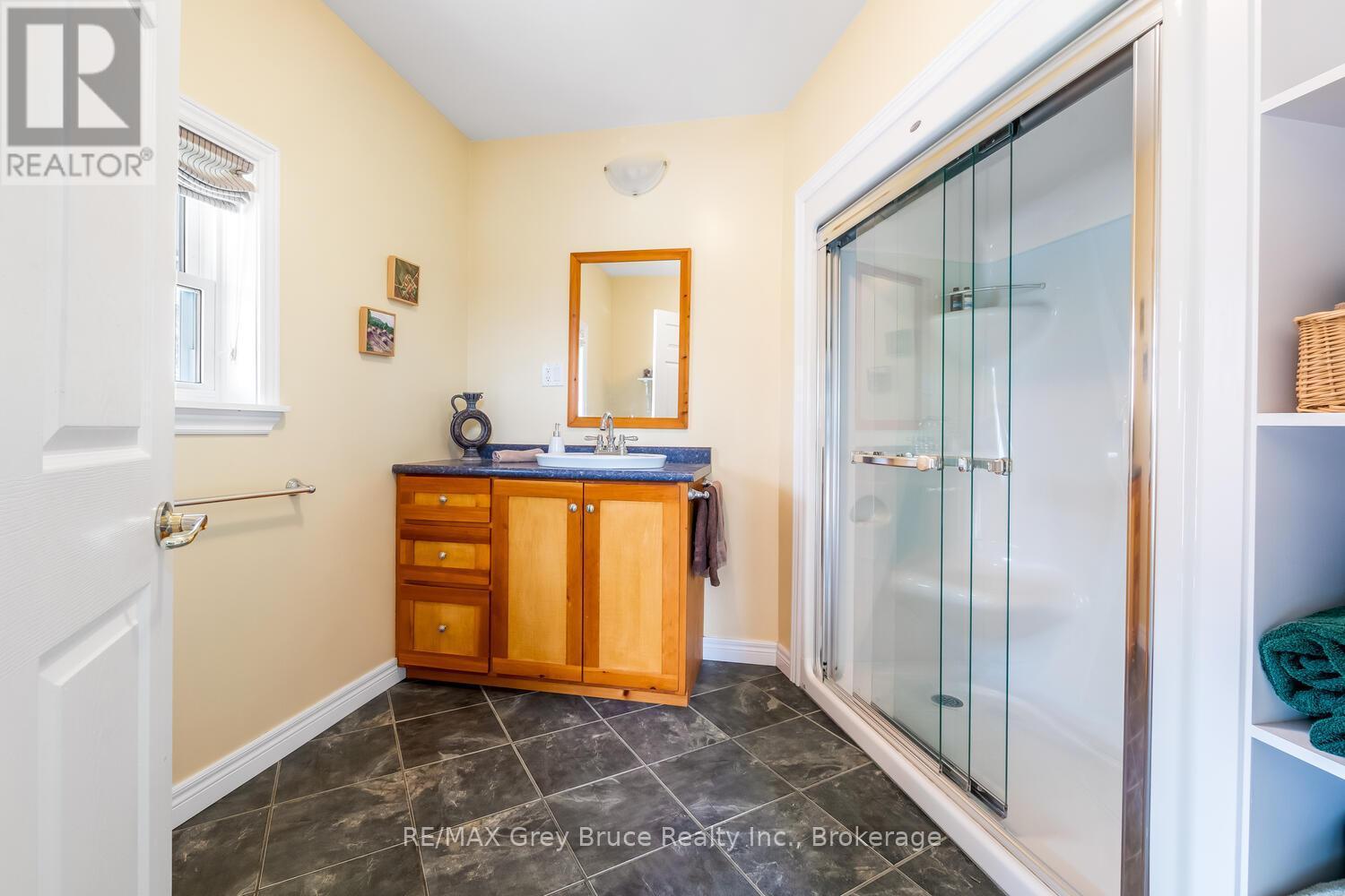 Three piece bathroom on main floor - 20 Maple Drive, Northern Bruce Peninsula, ON - Indoor Photo Showing Bathroom